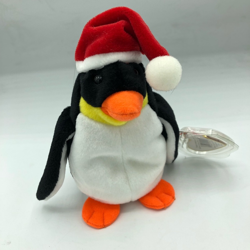 Ty Vintage 1998 Beanie Babies Holiday Zero Penguin Retired Christmas Plush - Picture 9 of 9